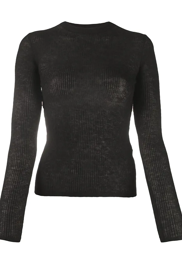 Saint Laurent stickad topp - Svart