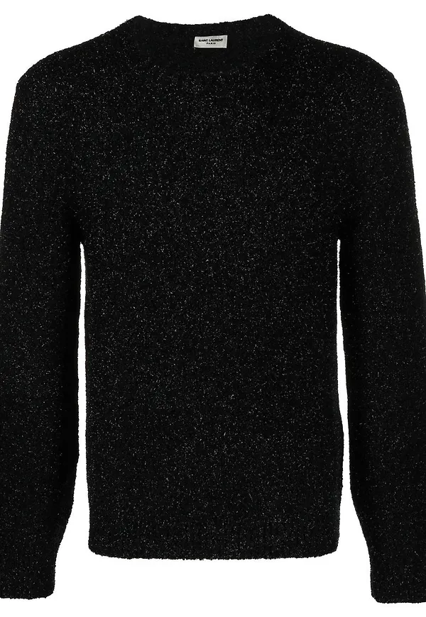 Saint Laurent stickad tröja - Svart