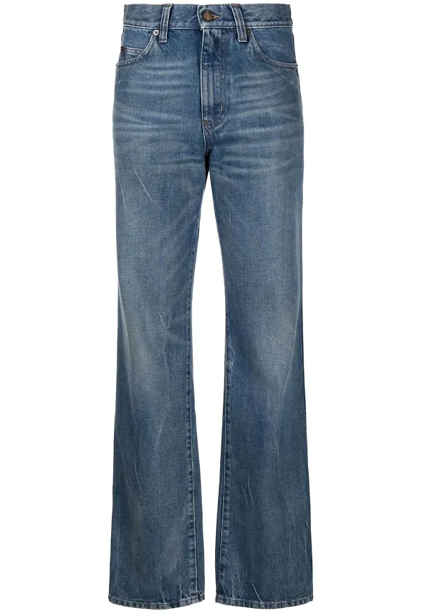 Saint Laurent straight-jeans - Blå