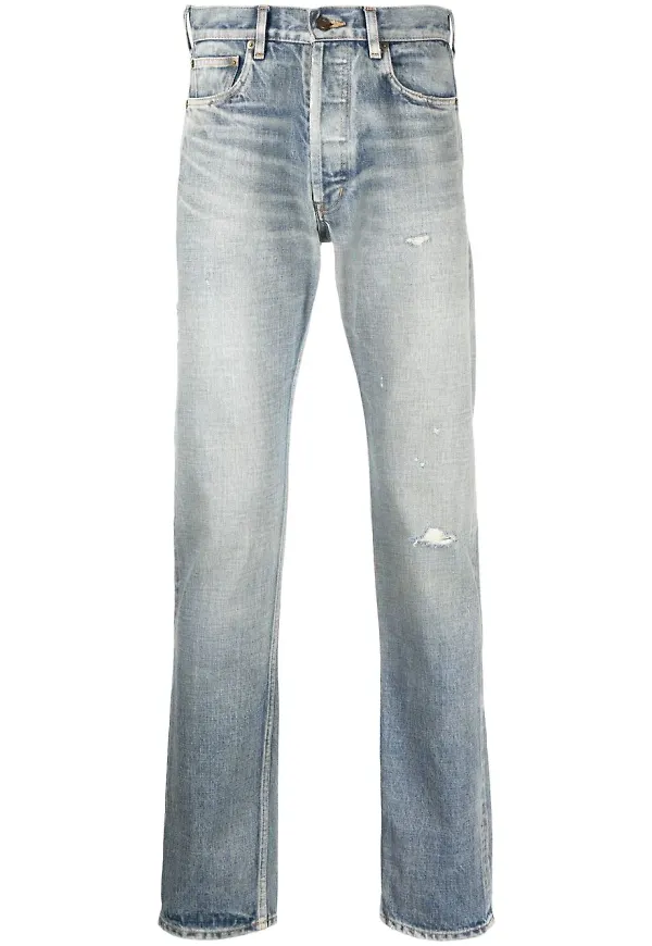 Saint Laurent straight-jeans - Blå