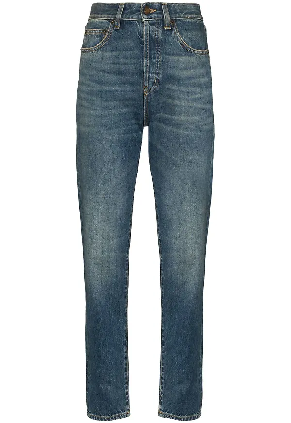 Saint Laurent straight-jeans - Blå
