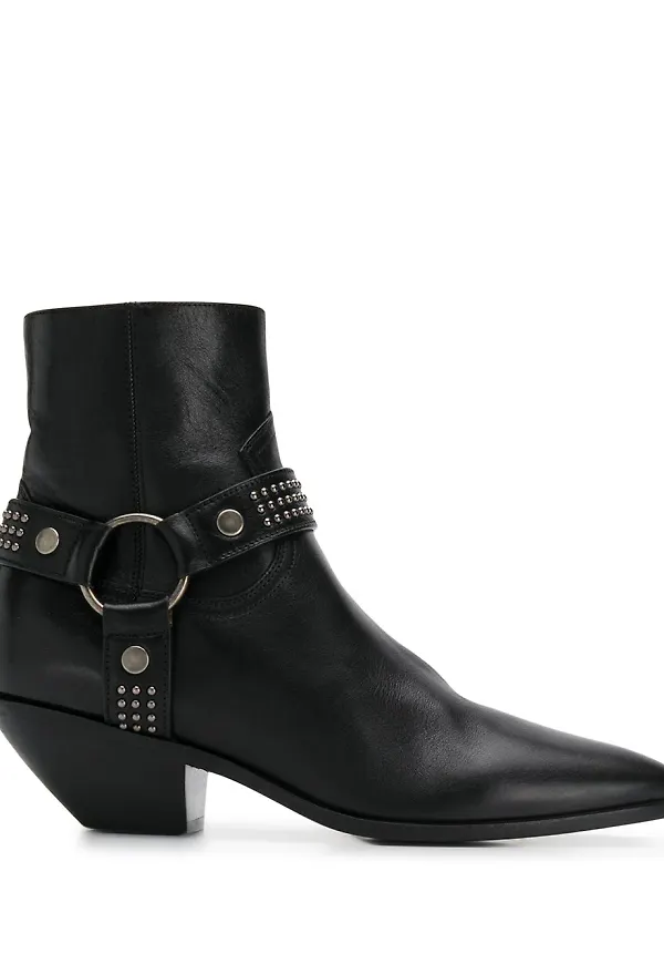 Saint Laurent stövlar med nitar - Svart