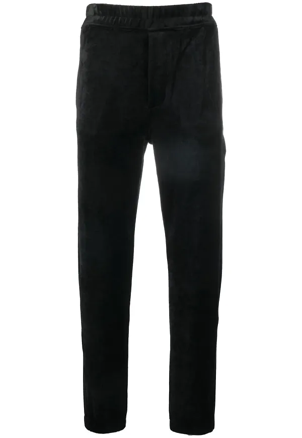 Saint Laurent sweatpants i mocka - Svart