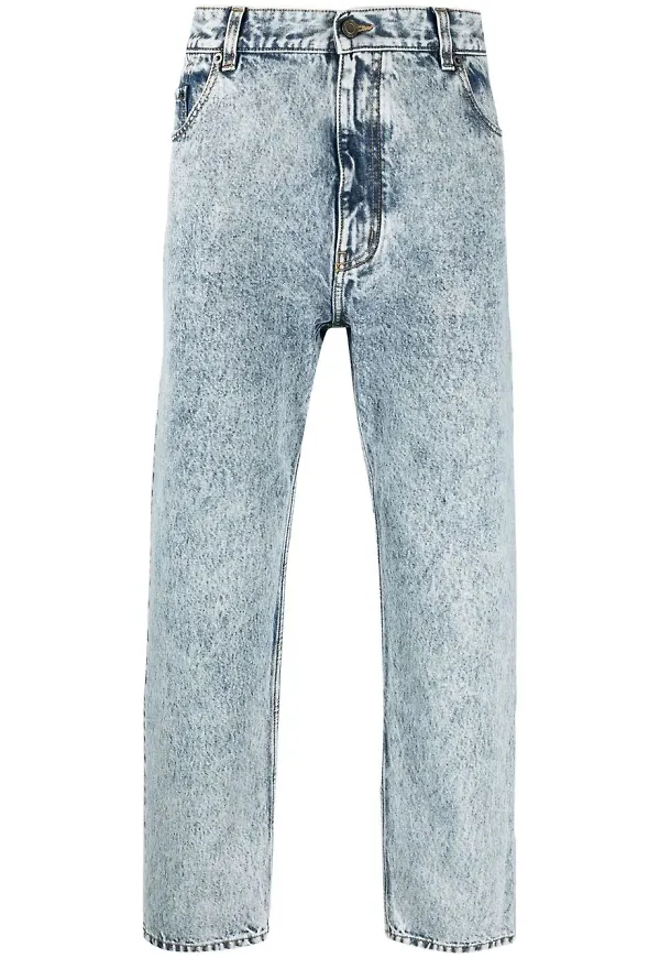 Saint Laurent syratvättade jeans - Blå