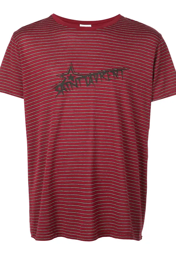 Saint Laurent t-shirt med stjärna - Röd