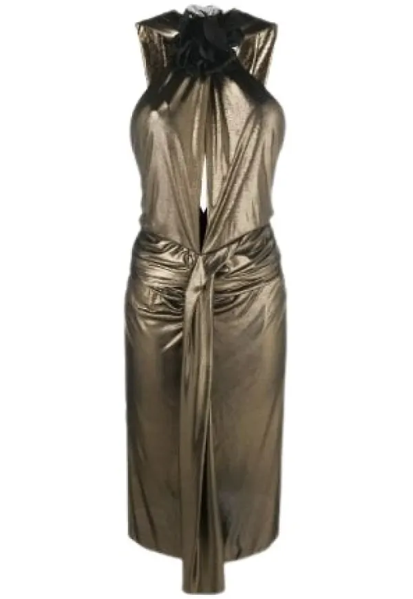 Saint Laurent Tillfälle Festklänning Brun, Dam