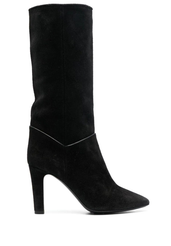 Saint Laurent Tracy knähöga stövlar 90 mm - Svart