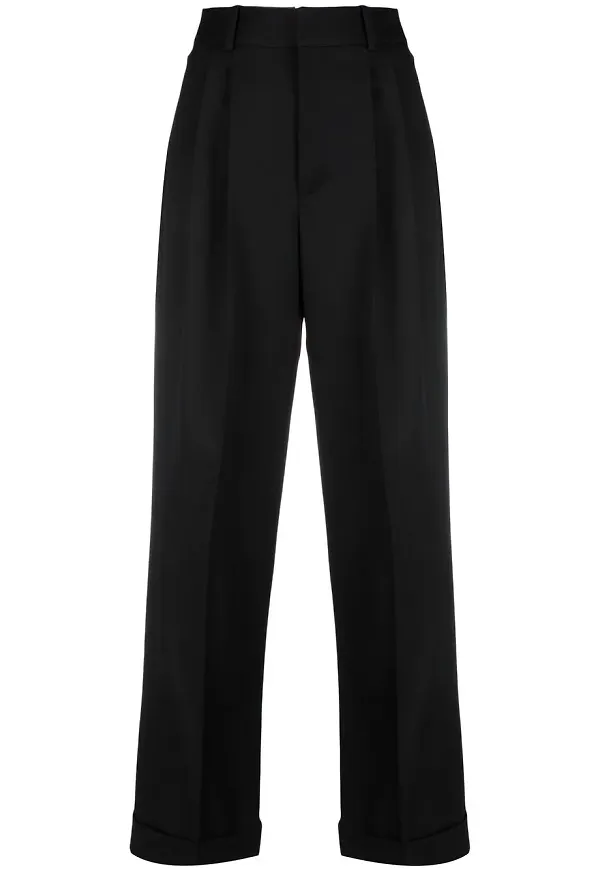 Saint Laurent trekvartsbyxor - Svart