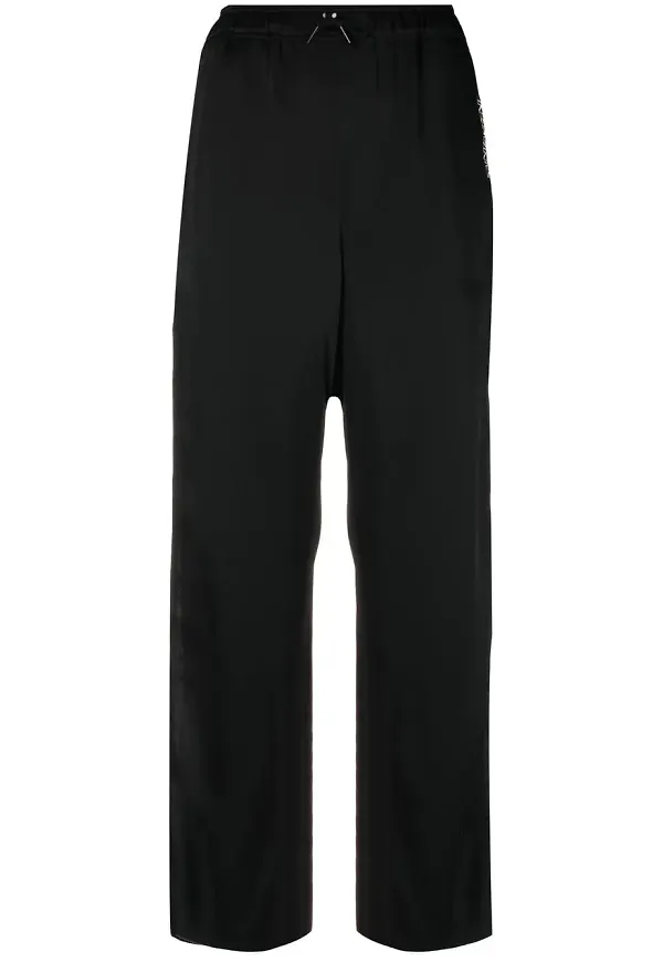 Saint Laurent trekvartsbyxor med broderad logotyp - Svart
