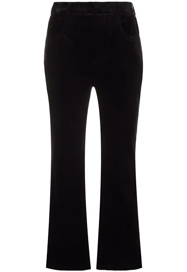 Saint Laurent trekvartsbyxor med hög midja - Svart