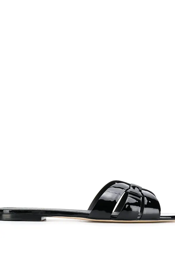 Saint Laurent Tribute låga sandaler - Svart