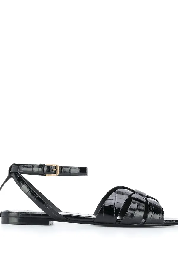 Saint Laurent Tribute låga sandaler - Svart