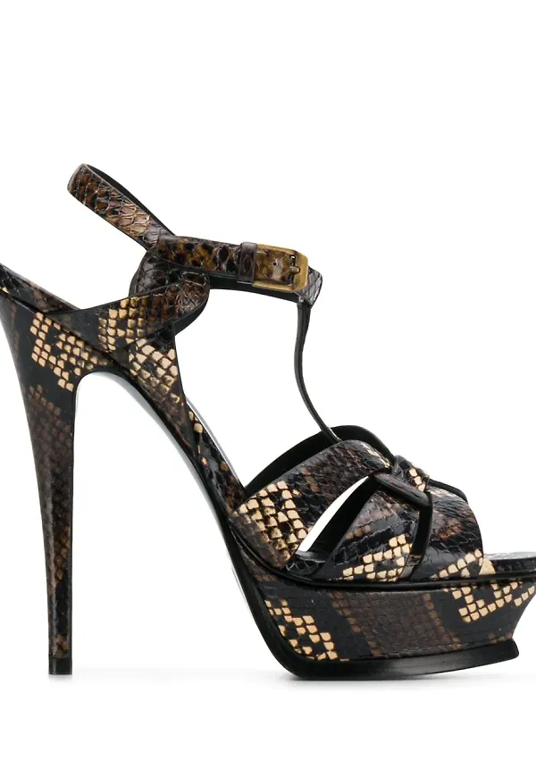 Saint Laurent Tribute sandaler - Brun