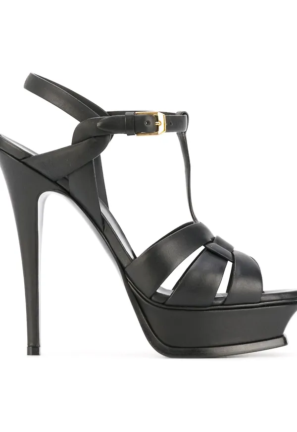 Saint Laurent Tribute sandaler - Svart