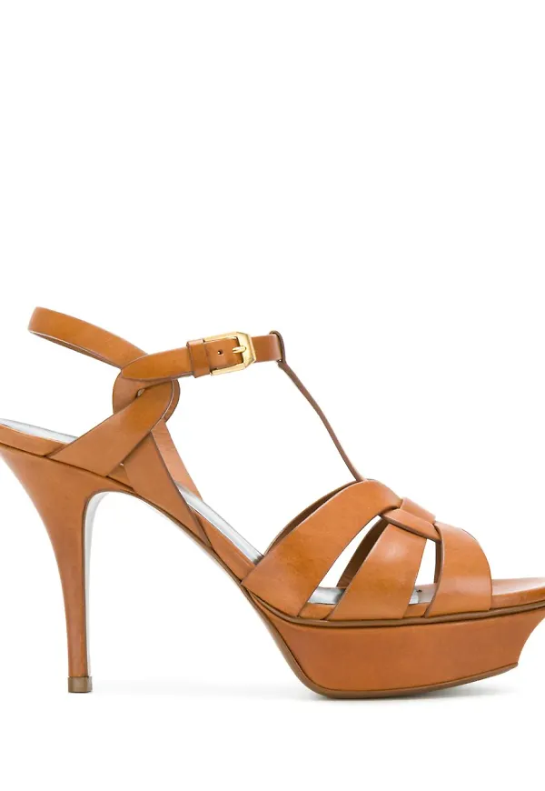 Saint Laurent Tribute sandals - Brun