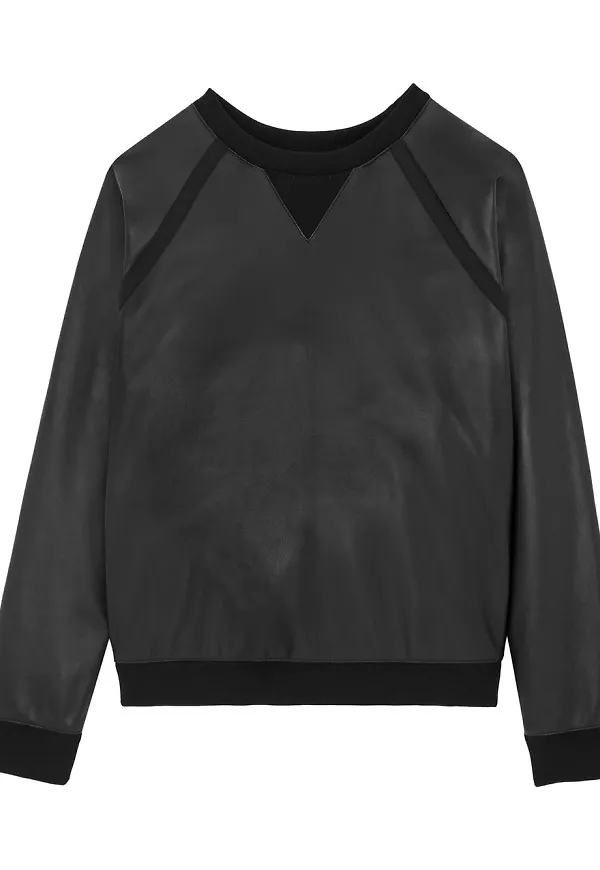 Saint Laurent tröja med panel - Svart