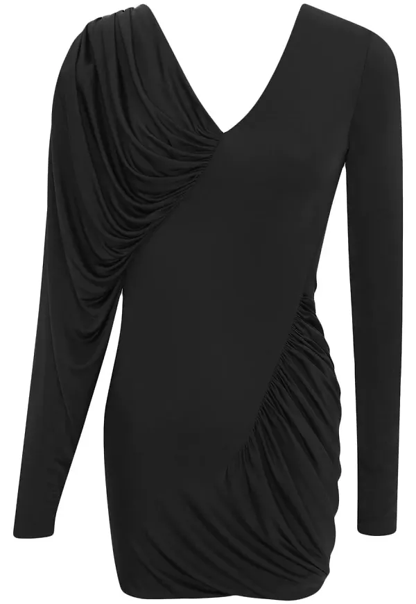 Saint Laurent v-ringad miniklänning - Svart