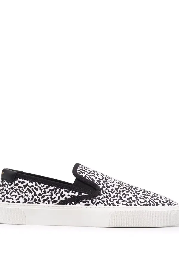 Saint Laurent Venice slip on-sneakers - Vit