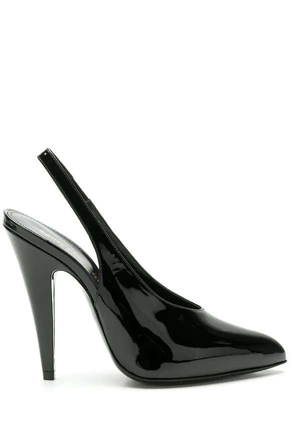 Saint Laurent Venus slingback-pumps - Svart