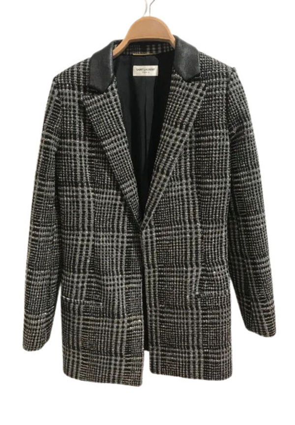 Saint Laurent Vintage - Vintage Kappor - Grå - Dam - Storlek: XS