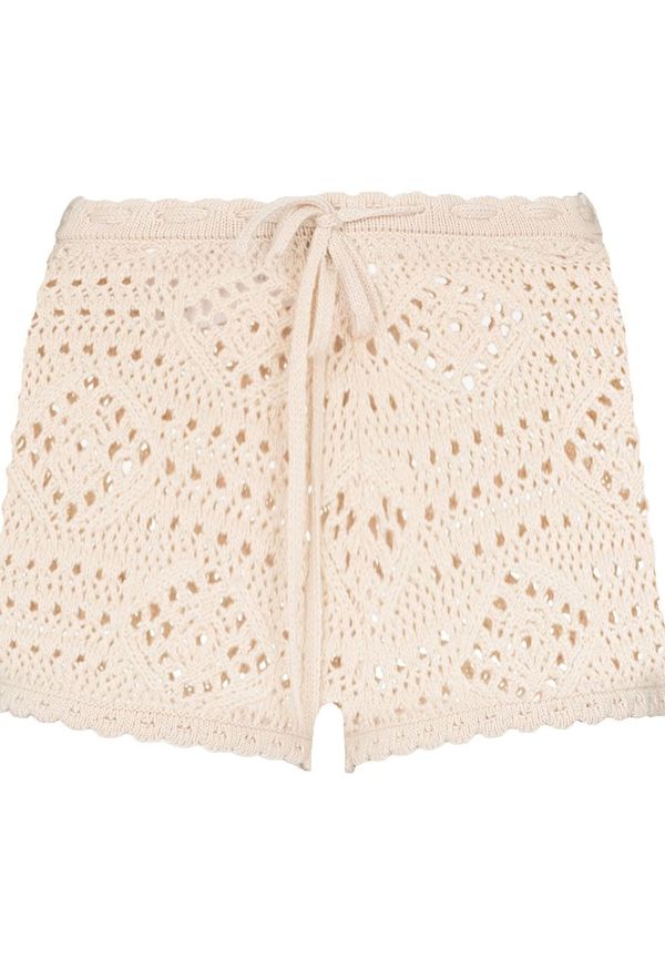 Saint Laurent virkade shorts med dragsko - Neutral