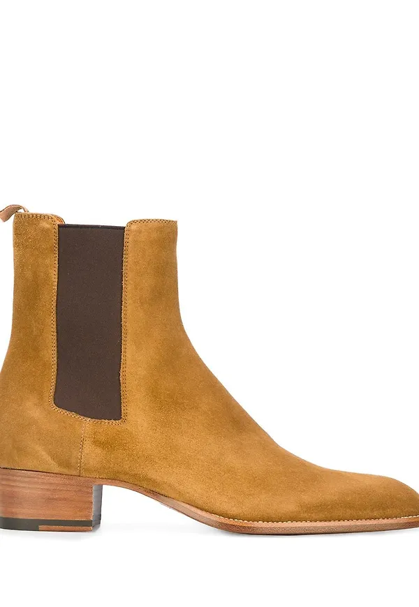 Saint Laurent Wyatt Chelsea-boots - Brun