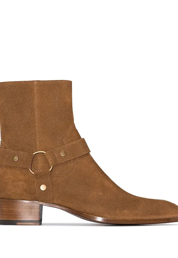 Saint Laurent Wyatt mockastövlar - Brun