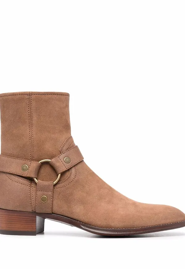 Saint Laurent Wyatt stövletter - Brun