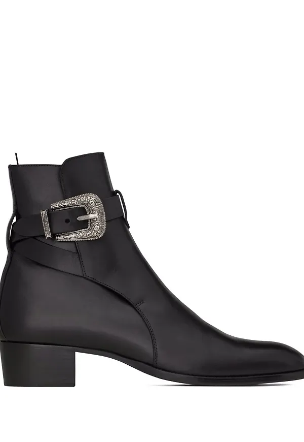 Saint Laurent Wyatt stövletter - Svart