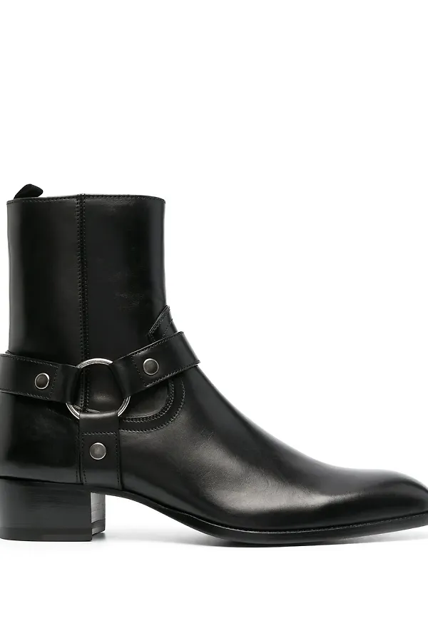 Saint Laurent Wyatt stövletter - Svart