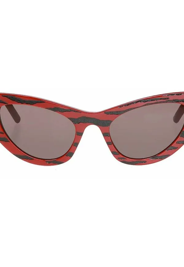 Saint Laurent Zebra Grace Sunglasses Röd, Dam