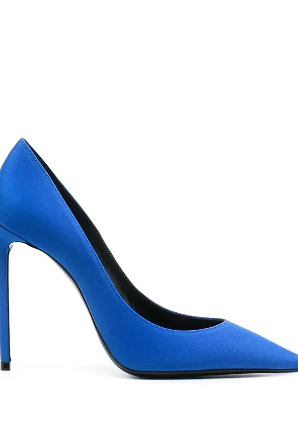 Saint Laurent Zoe spetsiga pumps - Blå