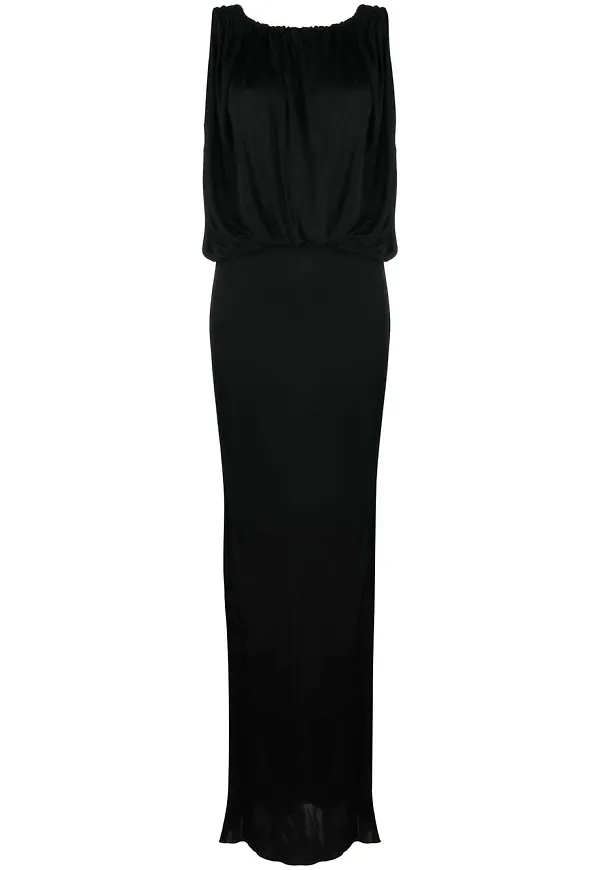 Saint Laurent ärmlös klänning - Svart