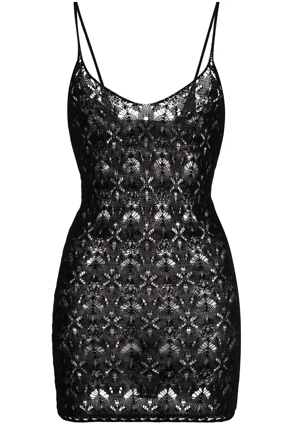 Saint Laurent ärmlös stickad miniklänning - Svart