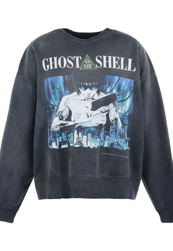 SAINT MXXXXXX sweatshirt med grafiskt tryck - Svart