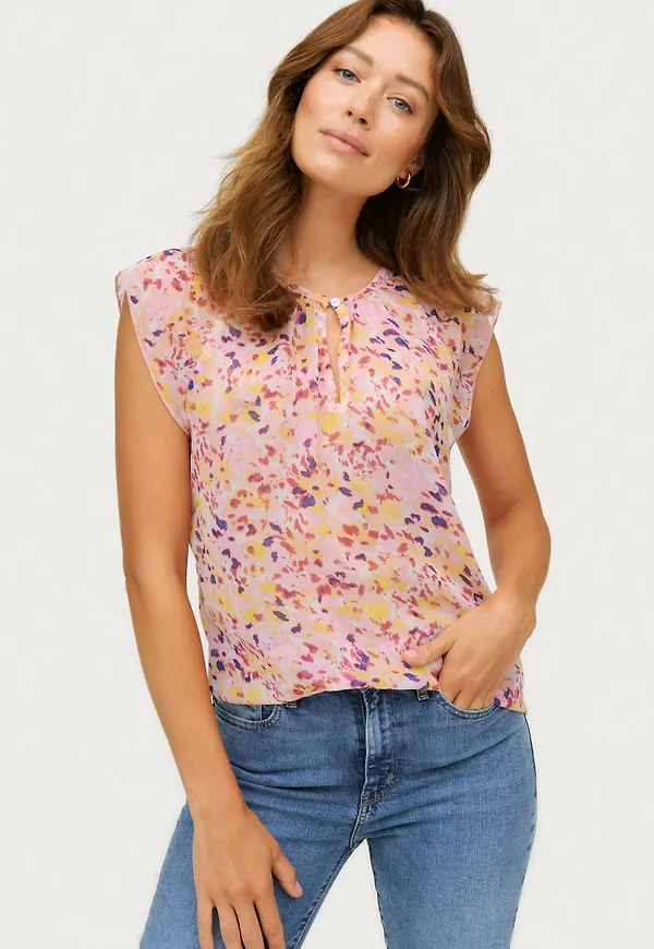 Saint Tropez - Blus MolieSZ Blouse - Rosa