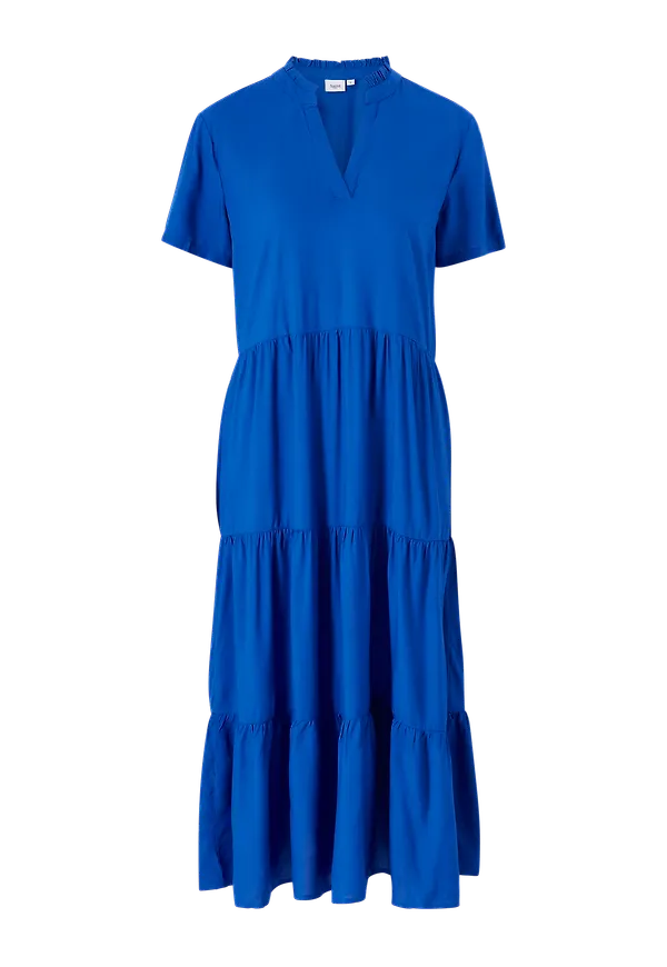 Saint Tropez - Klänning EdaSZ Solid SS Maxi Dress - Blå