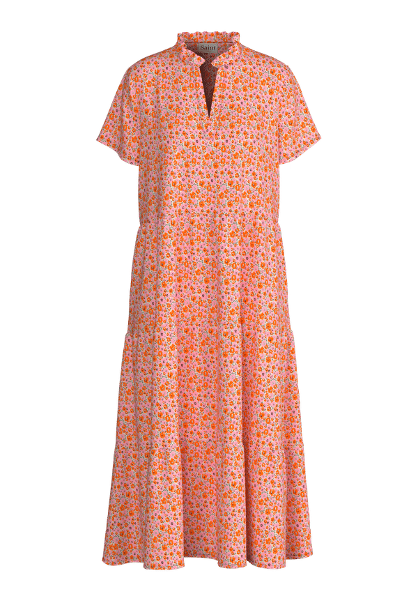 Saint Tropez - Klänning EdaSZ SS Maxi Dress - Rosa