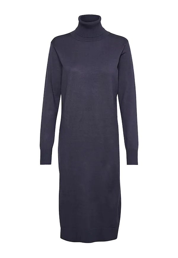 Saint Tropez - Klänning MilaSZ Roll Neck Long Dress - Blå