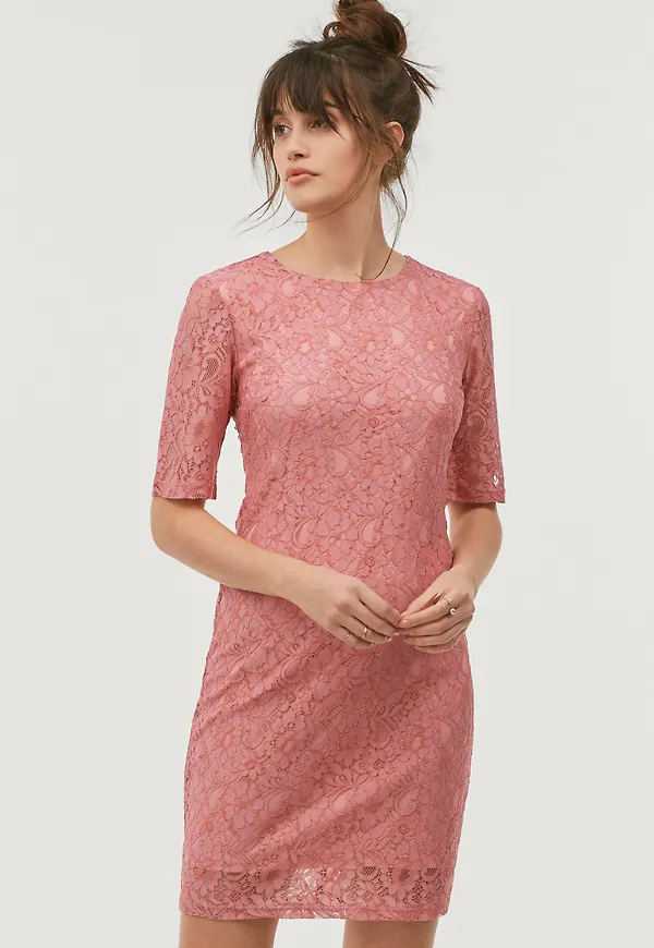 Saint Tropez - Spetsklänning - Rosa