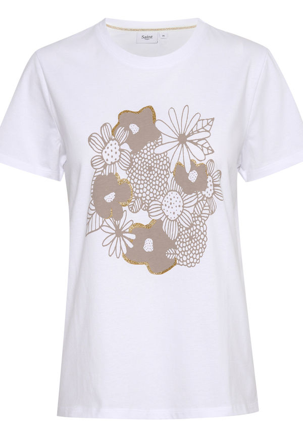 Saint Tropez - T-shirts - Vit - Dam - Storlek: Xl,L,M