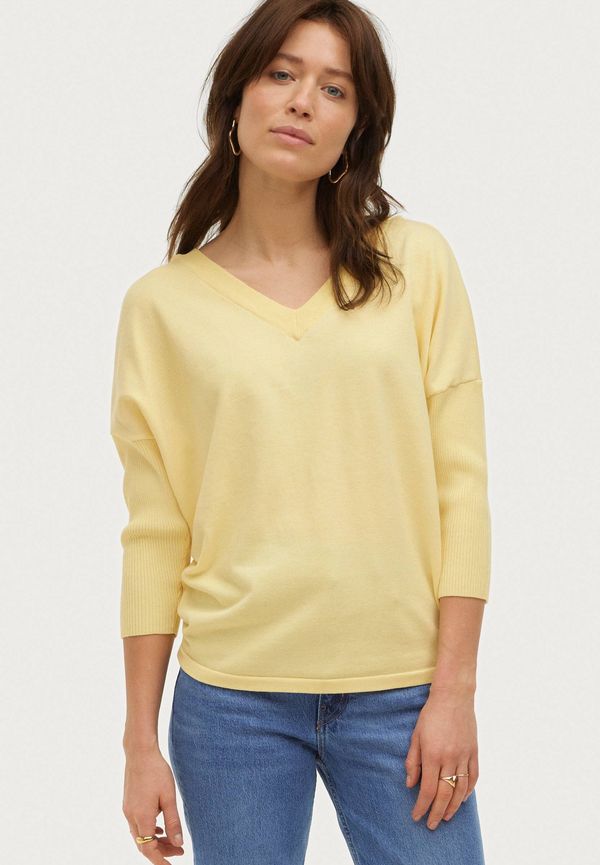 Saint Tropez - Tröja KilaSZ V-Neck Pullover - Gul