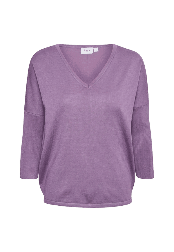 Saint Tropez - Tröja MilaSZ V-N Pullover - Lila