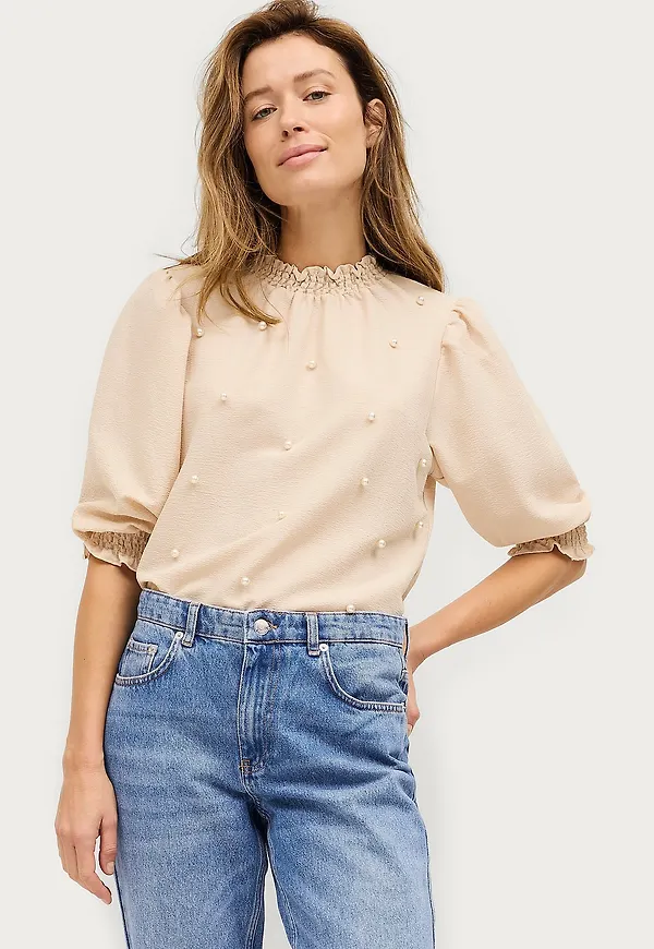 Saint Tropez - Blus Beniasz Blouse - Vit