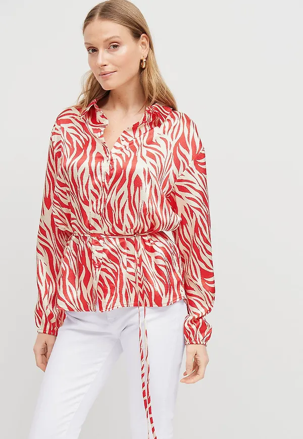 Saint Tropez - Blus ThillaSZ Shirt - Röd