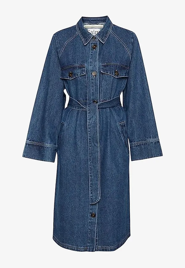 Saint Tropez - Jeanskappa IlbaSZ Denim Coat - Blå