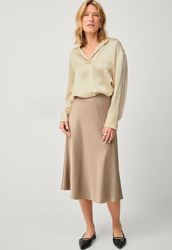 Saint Tropez - Kjol Disasz Skirt - Beige