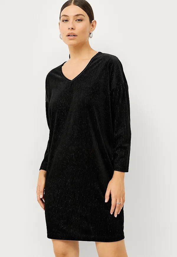Saint Tropez - Sammetsklänning RachelSZ Dress - Svart