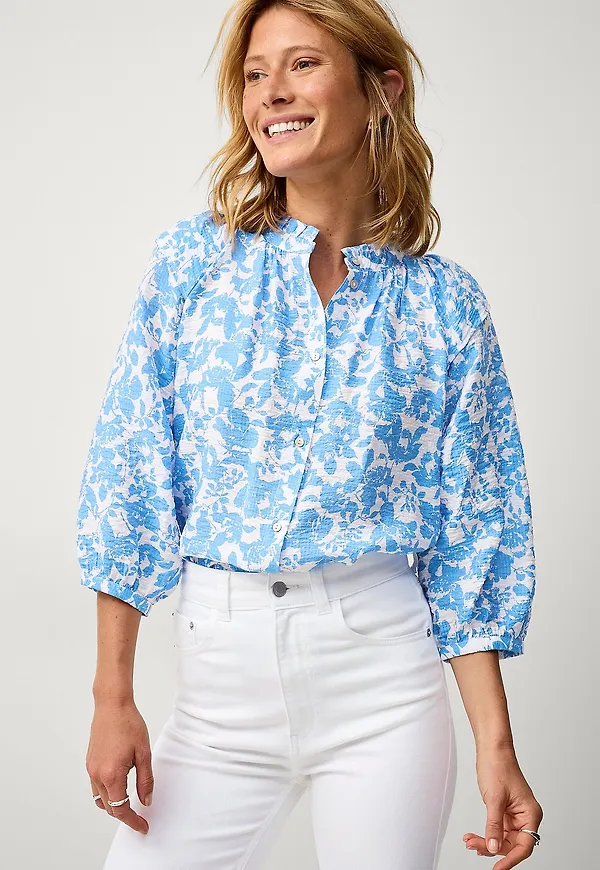Saint Tropez - Skjorta Daphnesz Shirt - Blå