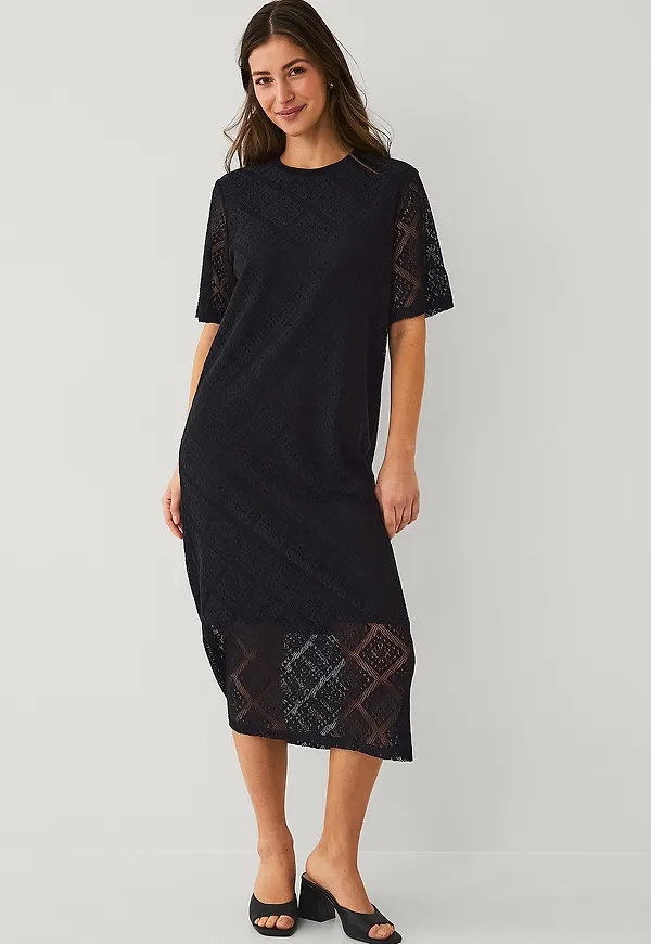 Saint Tropez - Spetsklänning JacobinaSZ Dress - Svart